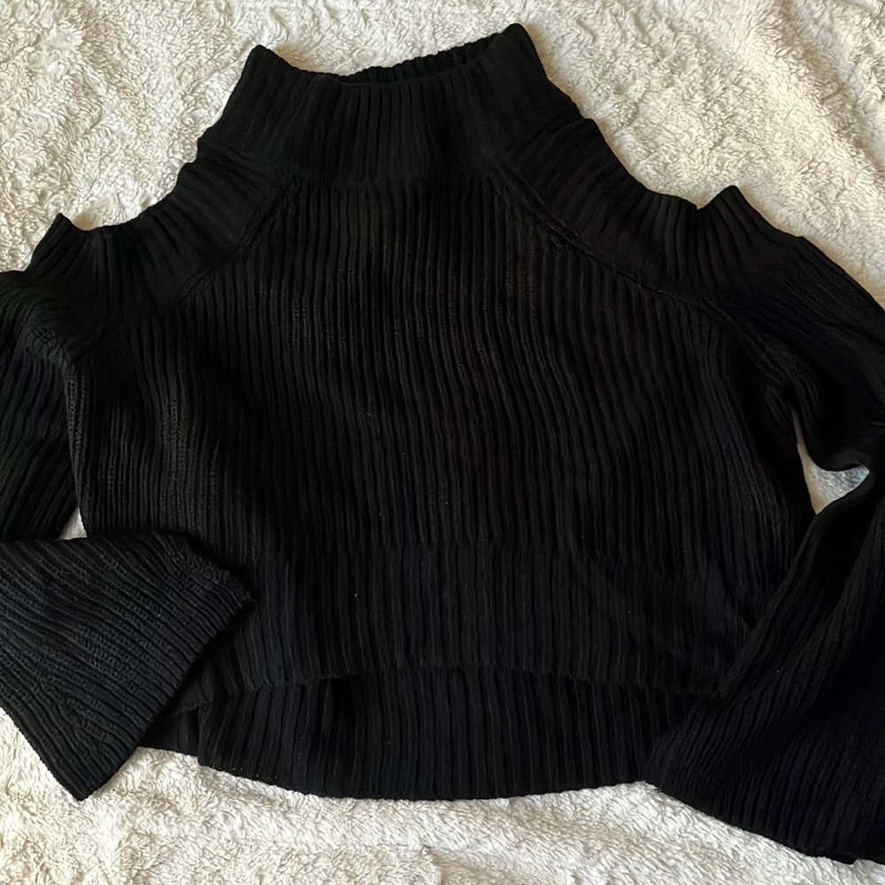 Cotton:On Black shoulder cut sweater.